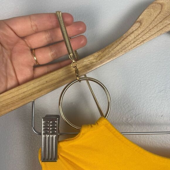 WeWoreWhat Snake Chain Cut Out Maxi Dress in Tangerine - Picture 7 of 12